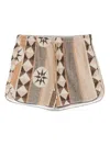 Loewe Geo Toweling Pull-on Shorts In Brown