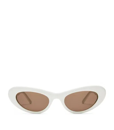 Loewe Acetate Cocktail Cat-eye Sunglasses In White