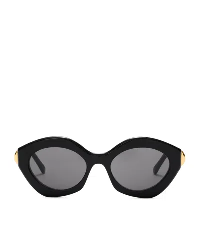 Loewe Acetate Coil Cat Eye Sunglasses In Gray