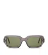 Loewe Womens Grey G735270x12 Rectangle-frame Acetate Sunglasses In Gray