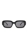 Loewe Acetate Rectangular Slim Sunglasses In Black