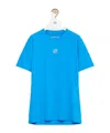 Loewe Active T-shirt In Technical Jersey In Blue