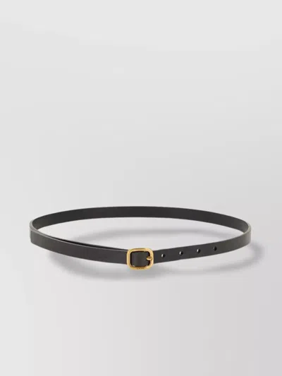 Loewe Adjustable Gold-tone Slim Buckle Belt