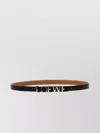Loewe Adjustable 'monogram' Logo Belt With Gold-tone Buckle