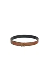 Loewe Anagram Belt In Smooth Calfskin In Black