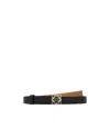 Loewe Anagram Belt In Smooth Calfskin In Black