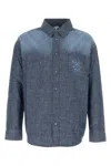 Loewe Chambray Shirt Long Sleeves In Blue