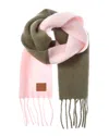 Loewe Two-tone Alpaca And Wool Blend Scarf In Pink