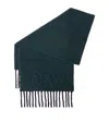 Loewe Alpaca-blend Logo Scarf In Green