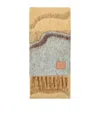 Loewe Alpaca-blend Marble Scarf In Brown