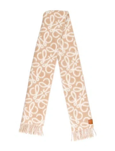 Pre-owned Loewe Alpaca Scarf In Neutral