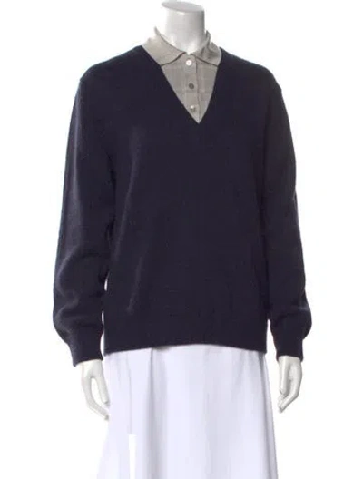 Pre-owned Loewe Alpaca Sweater W/ Tags In Blue
