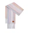 Loewe Alpaca-wool-blend Jacquard Stripe Scarf In Multi