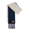 Loewe Alpaca-wool-blend Scarf In Blue