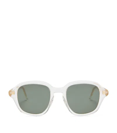 Loewe Alpha Slim Sunglasses In Beige