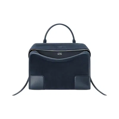 Pre-owned Loewe Amazona 180 Large Bag 'deep Navy' | Blue | Women's Size Onesize