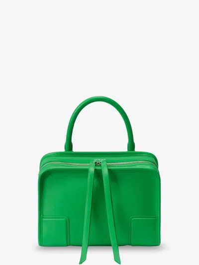 Loewe Amazona 180 Leather Handbag In Green