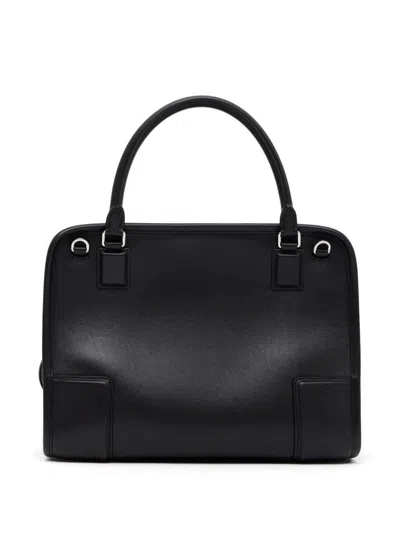 Loewe Amazona 180 Medium Leather Handbag In Black