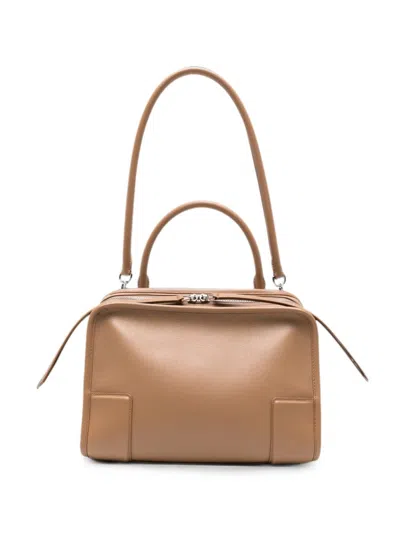 Loewe Amazona 180 Medium Leather Handbag In Brown