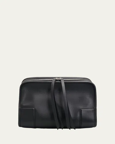 Loewe Amazona 180 Medium Leather Top-handle Bag In Black