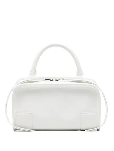 Loewe Amazona 180 Mini Leather Handbag In White