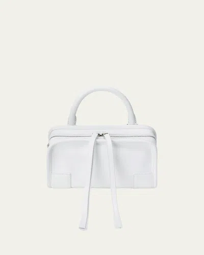 Loewe Amazona 180 Mini Leather Top-handle Bag In White