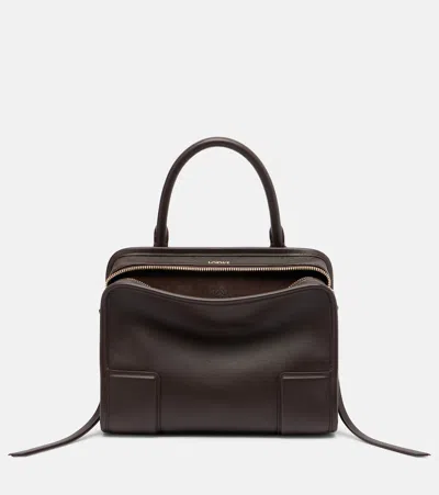 Loewe Amazona 180 Small Leather Top-handle Bag In Brown