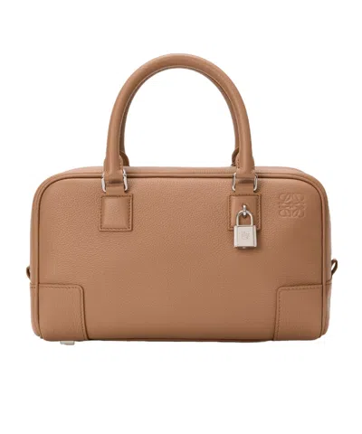 Loewe Amazona 23 Bag In Soft Grained Calfskin In Brown