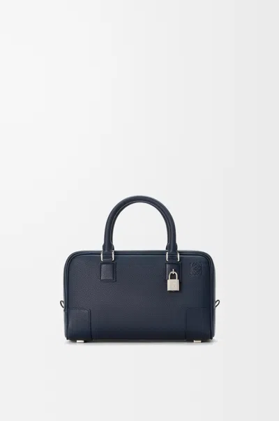Loewe Amazona 23 Bag In Soft Grained Leather Skin For Woman In Deep Navy