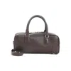 Loewe Structured Rectangular Handbag In Premium Calfskin Leather In Brown