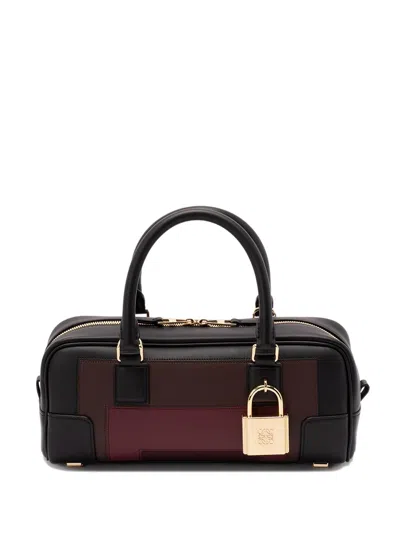 Loewe Amazona 23 Padlock-detail Shoulder Bag In Black
