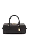 Loewe Amazona 23 Cropped Bag In Nappa Calfskin In Black