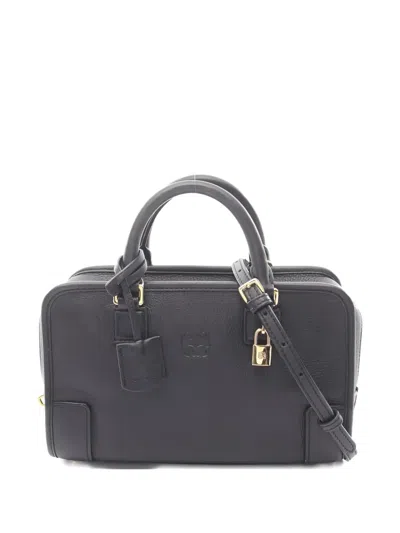 Pre-owned Loewe Amazona 23 Two-way Handbag In Black