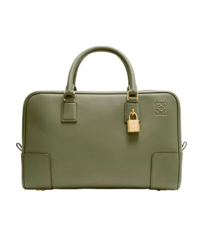 Loewe Amazona 28 Bag In Nappa Calfskin In Green