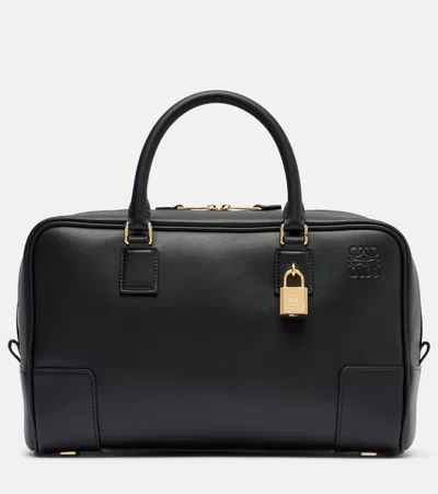 Loewe Amazona 28 Leather Tote Bag In Black