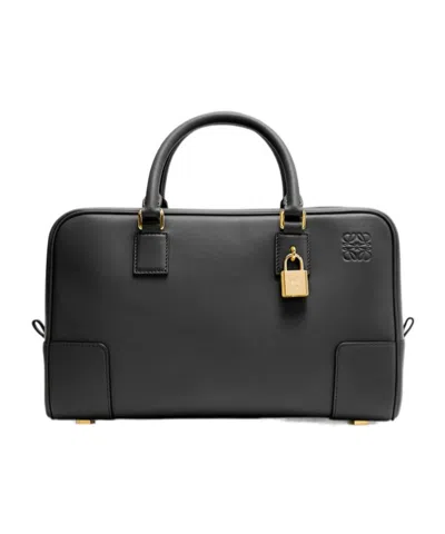Loewe Amazona 28 Nappa Calfskin Tote In Black