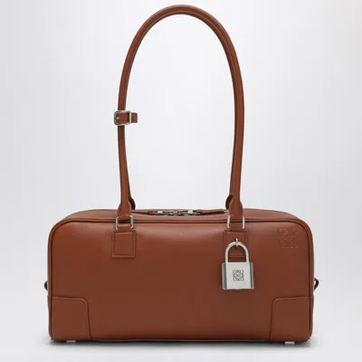 Loewe Amazona 31 Cropped Bag In Squirrel Brown Leather