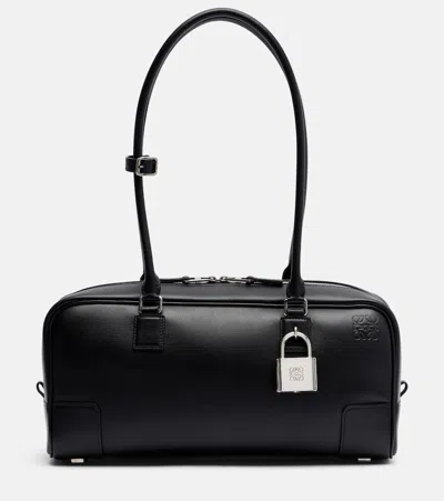 Loewe Amazona 31 Leather Shoulder Bag In Black