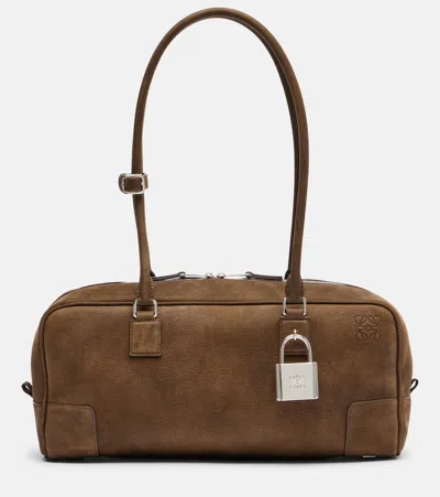 Loewe Amazona 31 Leather Shoulder Bag In Brown
