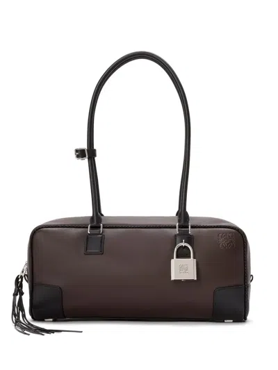 Loewe Amazona 31 Padlock Tassel Luggage In Brown