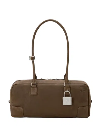 Loewe Amazona 31 Padlock Tote Bag In Brown