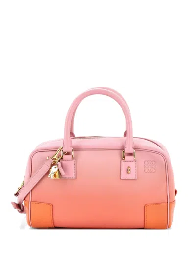 Pre-owned Loewe Amazona Bag Degrade Leather 23 Satchel In Multi