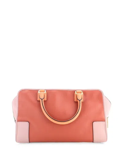 Pre-owned Loewe Amazona Bag Leather 36 Satchel In 灰色