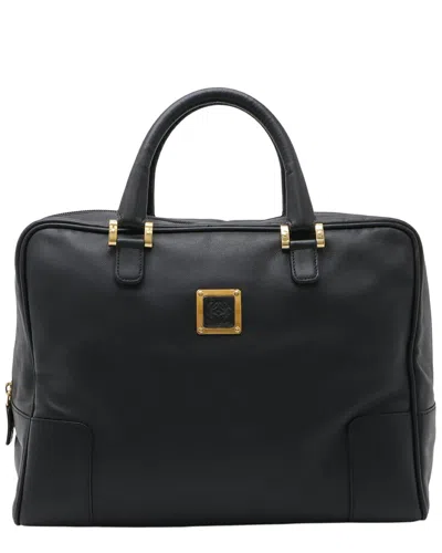 Loewe Amazona Boston Bag (authentic Pre-loved) In Black