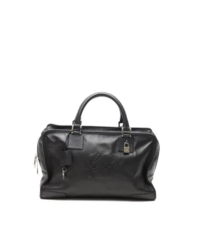 Loewe Amazona Handbag In Black