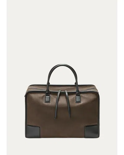 Loewe Amazona Large Leather Top Handle Bag In Red
