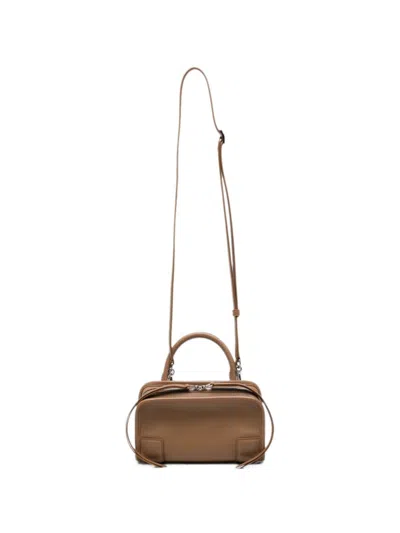 Loewe Amazona Mini Leather Handbag In Brown
