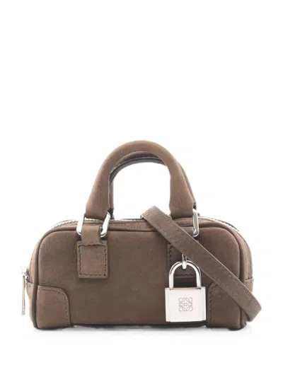 Pre-owned Loewe Amazona Nano Handbag In Brown