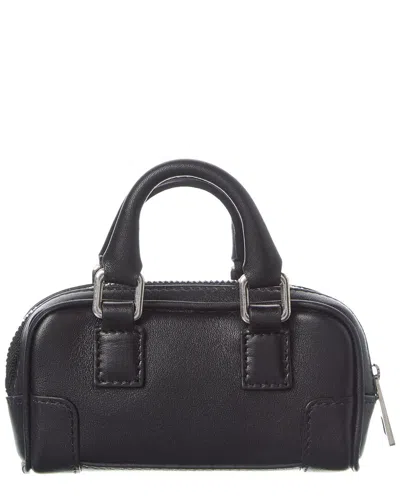 Loewe Amazona Nano Leather Crossbody In Black