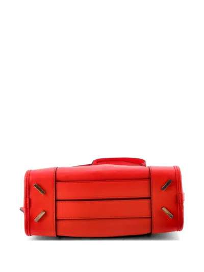 Pre-owned Loewe Amazona Nm Bag Leather 23 Satchel In Red